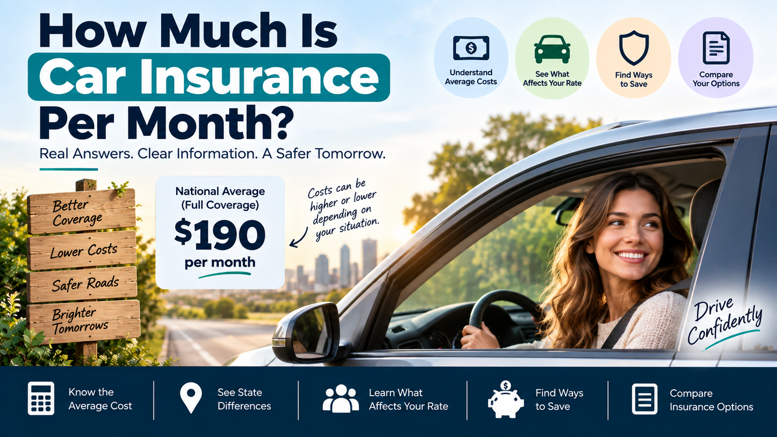 How Much Is Car Insurance Per Month? Average Cost in 2026