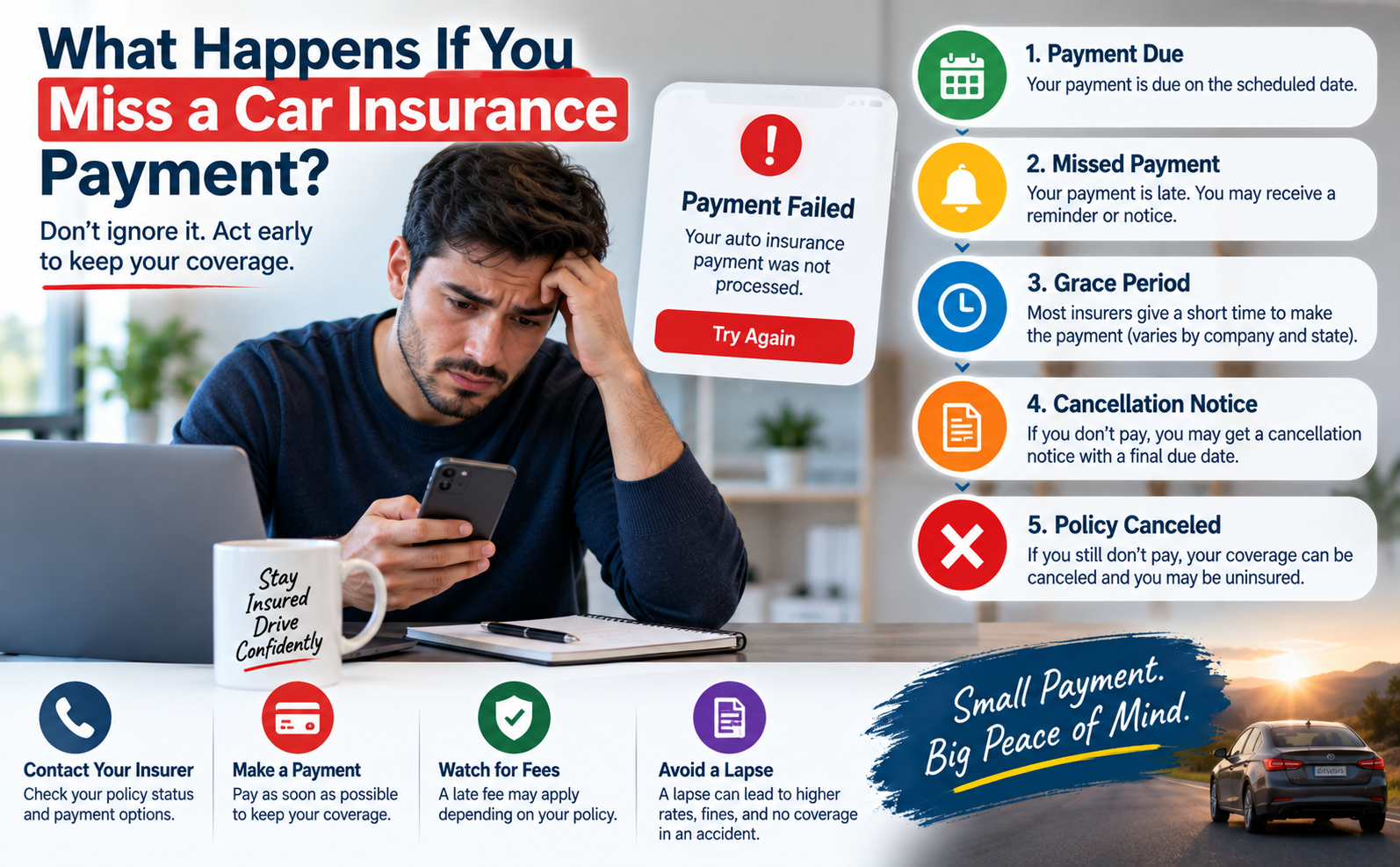 What Happens If You Miss a Car Insurance Payment?